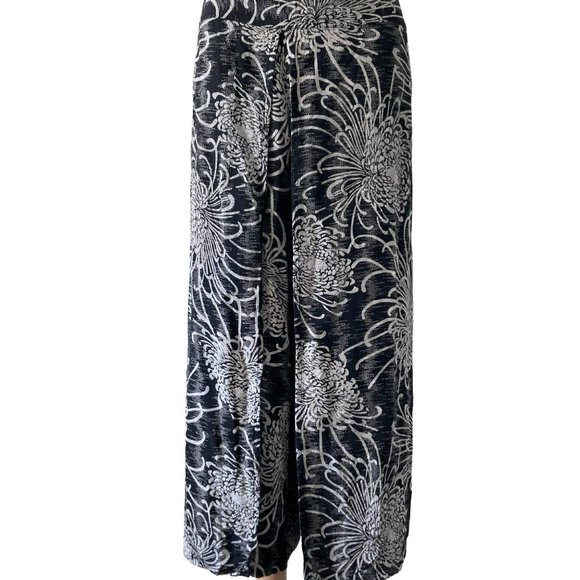 Bo Ho Chic Flowy Size S/M Wide Leg Capri Pants - Picture 1 of 9